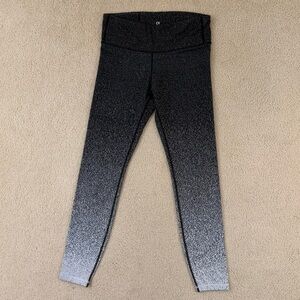 GAP Fit Black and Gray Gradient Leggings